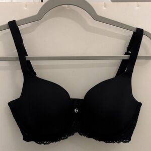 Montelle Full Coverage Black T-shirt Bra